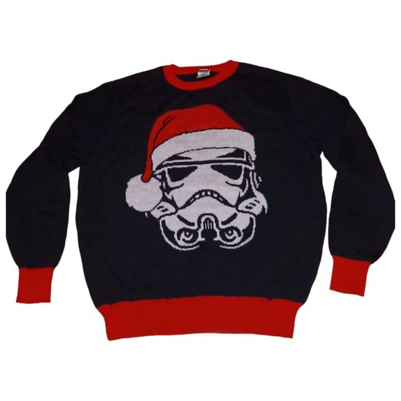 Star Wars Storm Trooper Christmas Sweater Men's Size XXL - Picture 1 of 6
